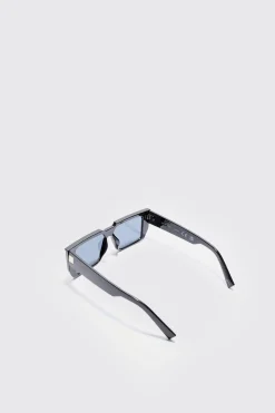 boohooMAN Rectangular Plastic Sunglasses In | UK| Sunglasses