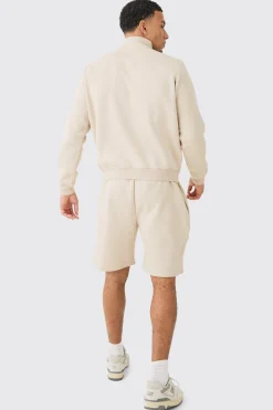 boohooMAN Regular 1/4 Zip Gusset Short Tracksuit | UK| Tracksuits