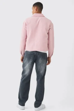 boohooMAN Regular Boucle Overshirt | UK| Shirts