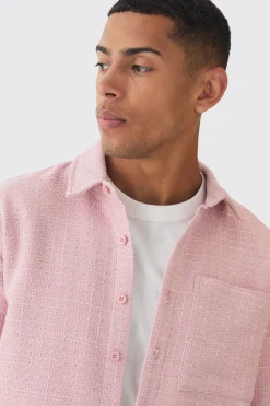 boohooMAN Regular Boucle Overshirt | UK| Shirts