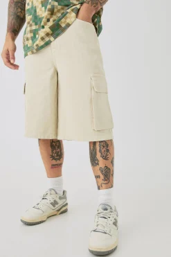 boohooMAN Regular Cargo Denim Jorts | UK| Shorts