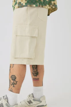boohooMAN Regular Cargo Denim Jorts | UK| Shorts
