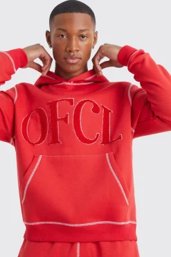 boohooMAN Regular Contrast Stitch Borg Applique Tracksuit | UK| Tracksuits