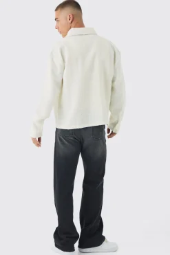 boohooMAN Regular Fit Boucle Overshirt | UK| Shirts