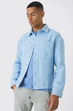 boohooMAN Regular Fit Boucle Overshirt | UK| Shirts