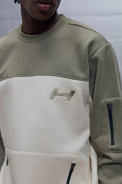 boohooMAN Regular Fit Colour Block Sweatshirt | UK| Hoodies & Sweatshirts