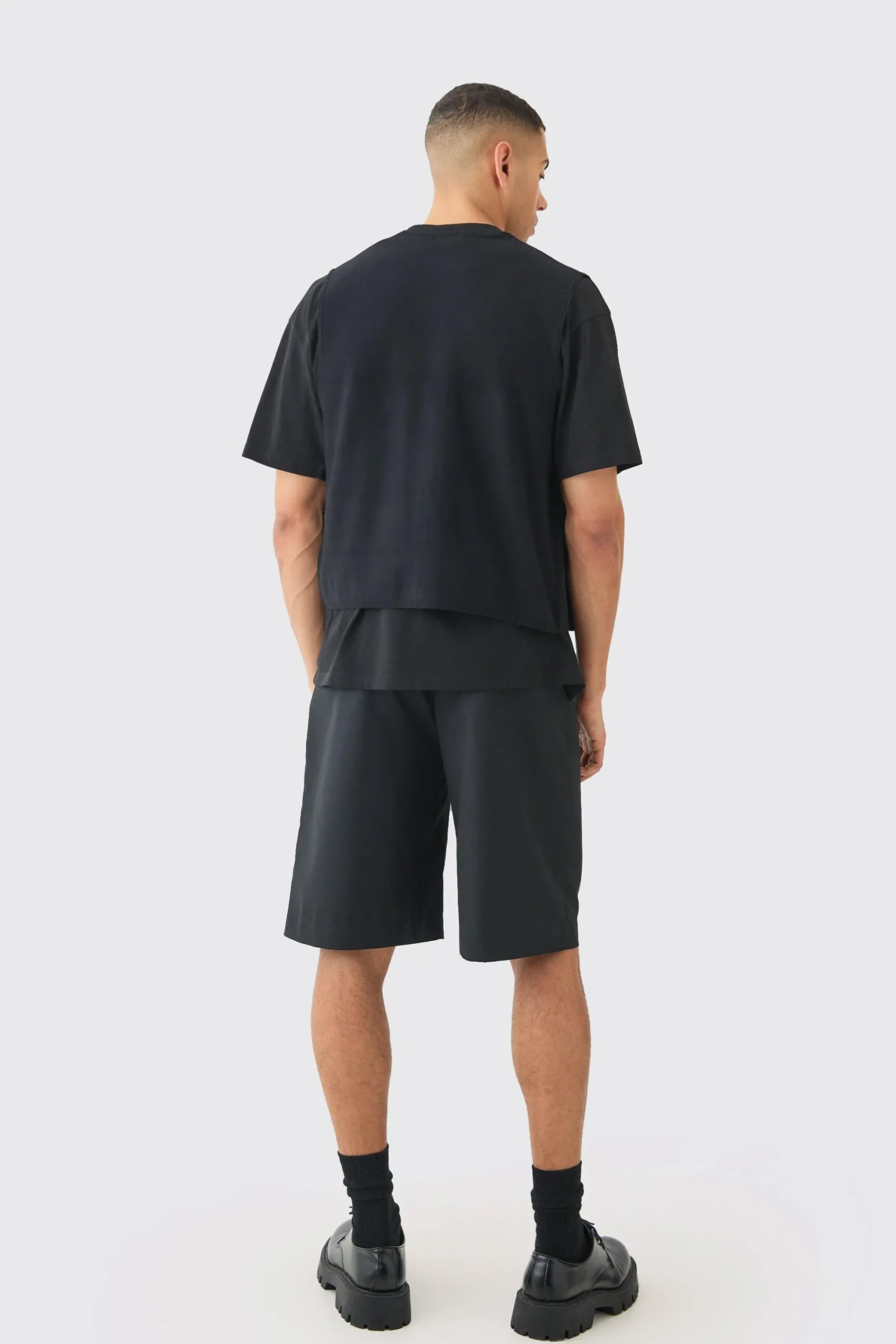 Regular Fit Dual Zip Bomber Knitted Gilet | UK^boohooMAN Hot