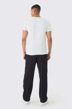 Regular Fit Heart Print T-shirt | UK^boohooMAN Sale