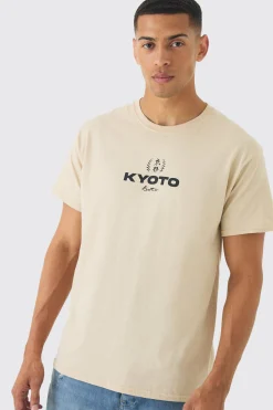 Regular Fit Kyoto Graphic T-Shirt | UK^boohooMAN Hot