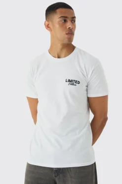 Regular Fit Limited Edition Ski Print T-Shirt | UK^boohooMAN Clearance
