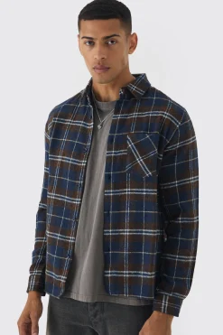 boohooMAN Regular Fit Long Sleeve Check Shirt | UK| Shirts