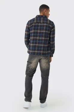 boohooMAN Regular Fit Long Sleeve Check Shirt | UK| Shirts