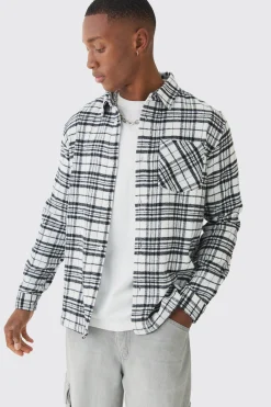 boohooMAN Regular Fit Long Sleeve Check Shirt | UK| Shirts