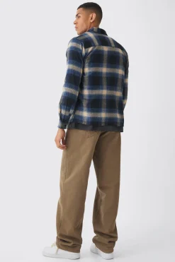 boohooMAN Regular Fit Long Sleeve Check Shirt | UK| Shirts