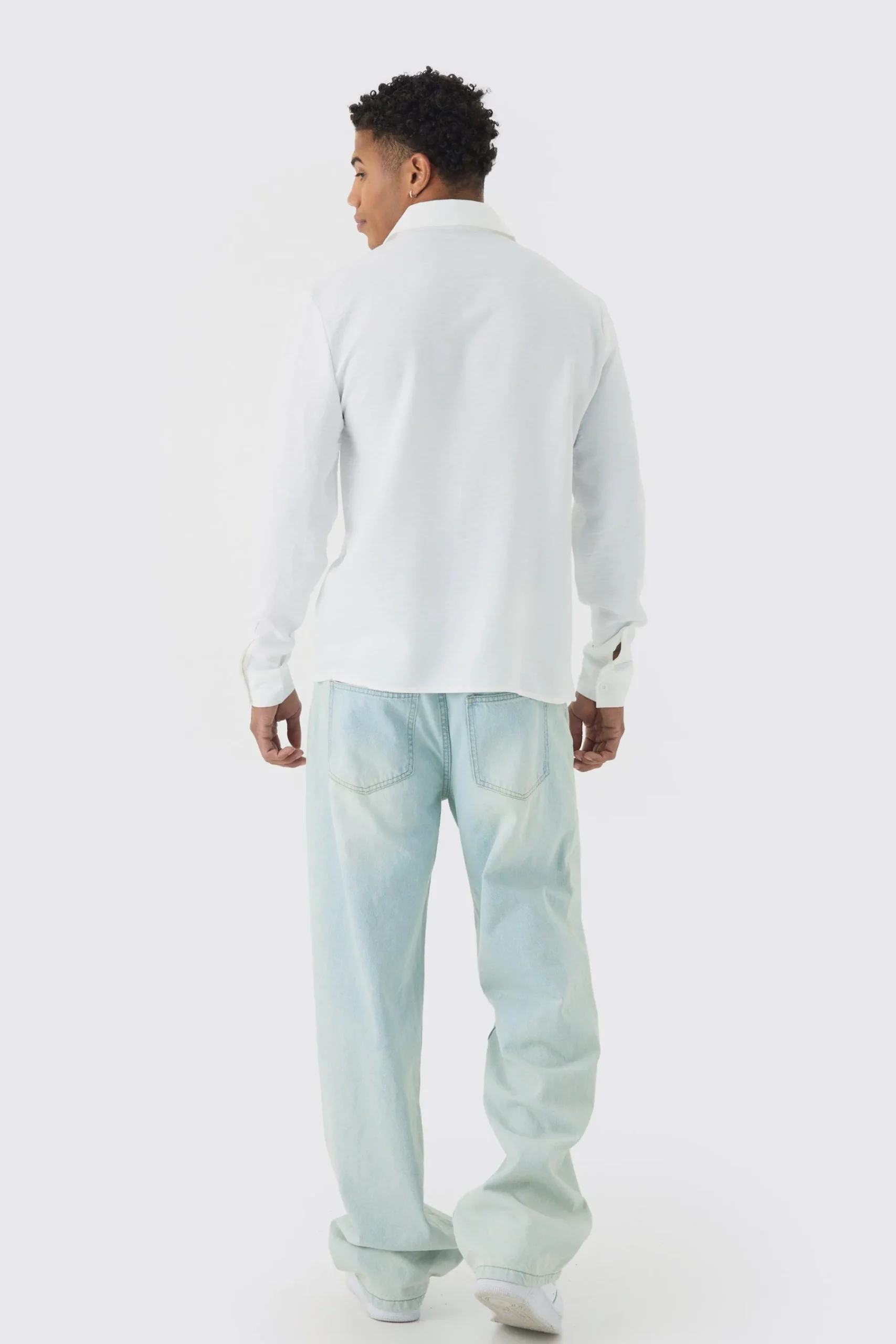 boohooMAN Regular Fit Long Sleeve Linen Shirt | UK| Shirts