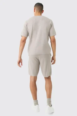 Regular Fit Man Branded Knitted T-shirt | UK^boohooMAN Best