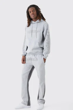 boohooMAN Regular Fit Official Panelled Tracksuit | UK| Tracksuits