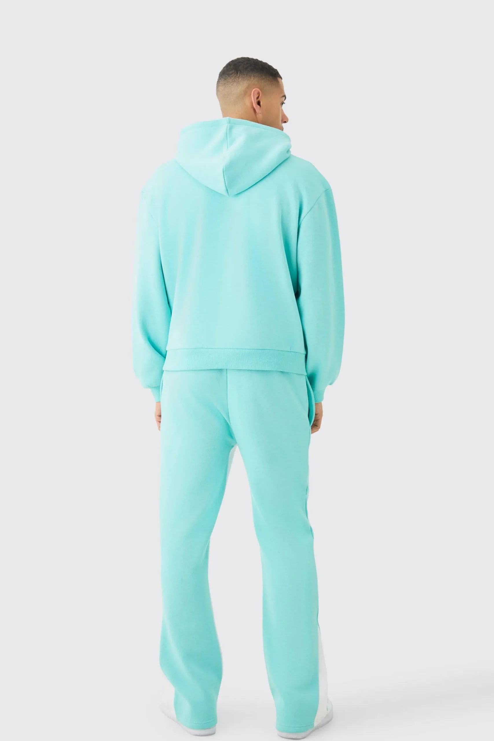 boohooMAN Regular Fit Paint Splatter Gusset Jogger | UK| Trousers|Joggers