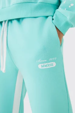 boohooMAN Regular Fit Paint Splatter Gusset Jogger | UK| Trousers|Joggers