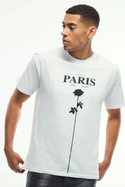 Regular Fit Paris Line Drawn Graphic T-Shirt | UK^boohooMAN Outlet