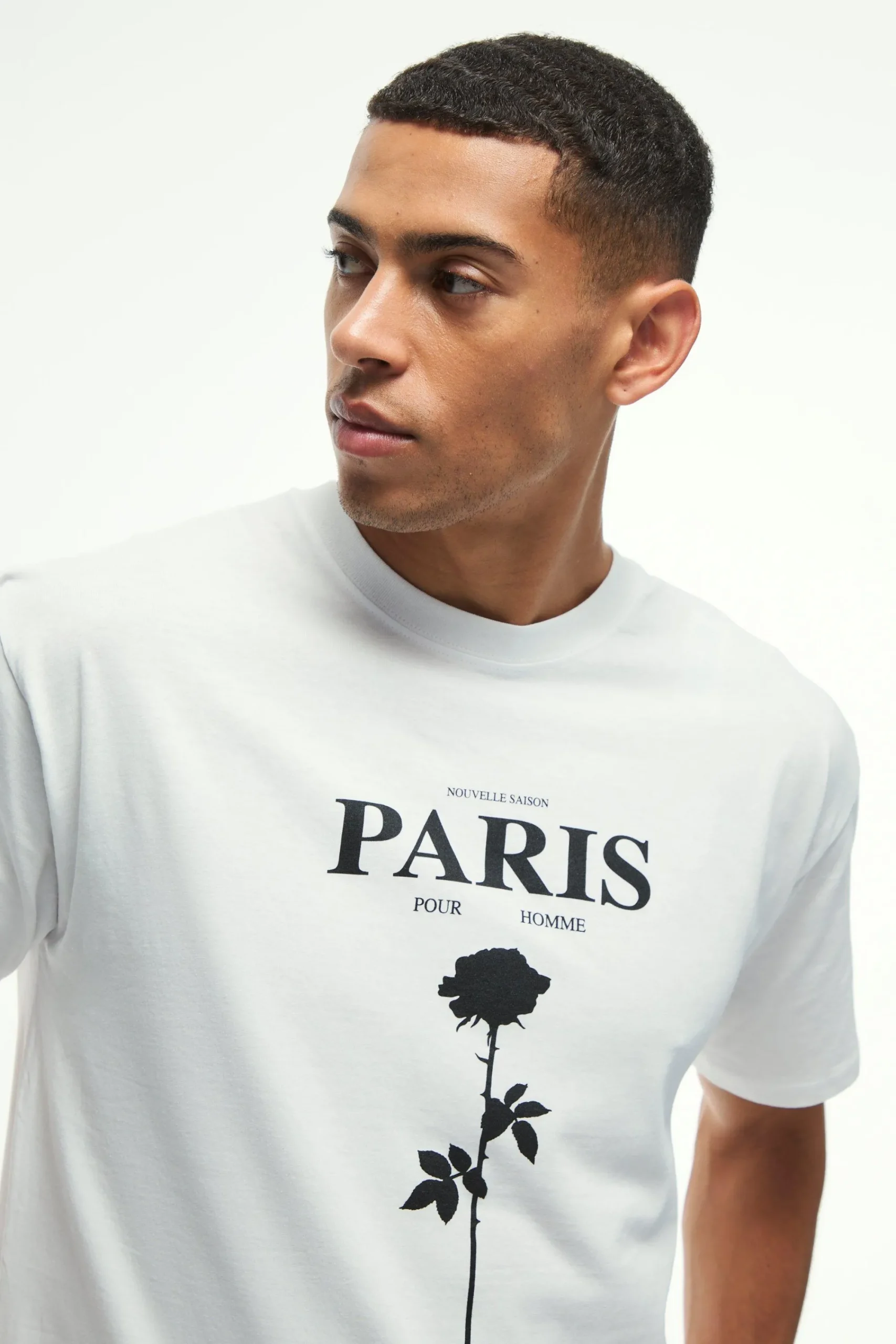 Regular Fit Paris Line Drawn Graphic T-Shirt | UK^boohooMAN Outlet