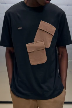 boohooMAN Regular Fit Placement Pocket T-shirt & Jogger Set | UK| Sets & Co-Ords