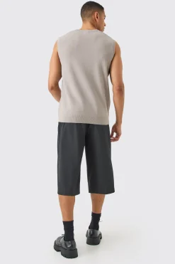 Regular Fit V Neck Knitted Vest | UK^boohooMAN Outlet