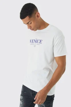 Regular Fit Venice Graphic T-Shirt | UK^boohooMAN New