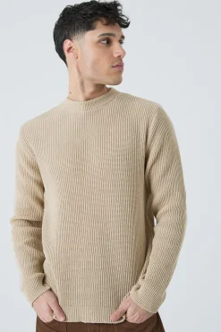 boohooMAN Regular Fit Waffle Knit Jumper | UK| Knitwear