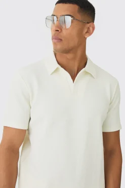 boohooMAN Regular Herringbone Polo And Short Set | UK| Tracksuits