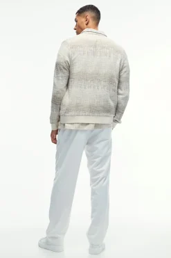 boohooMAN Regular Jacquard Harrington Jacket | UK| Coats & Jackets|Hoodies & Sweatshirts