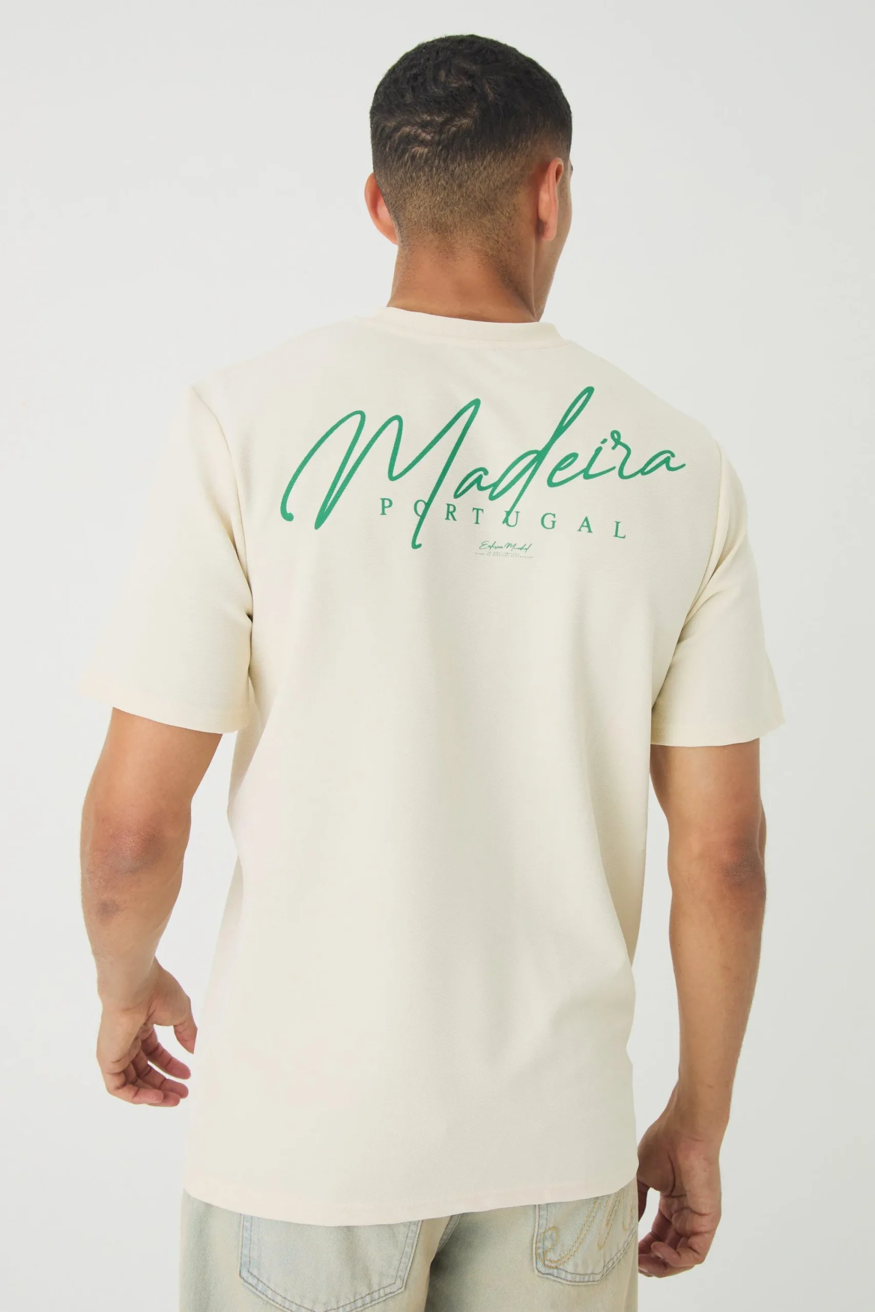 Regular Jersey Twill Maderia Print T-shirt | UK^boohooMAN Hot