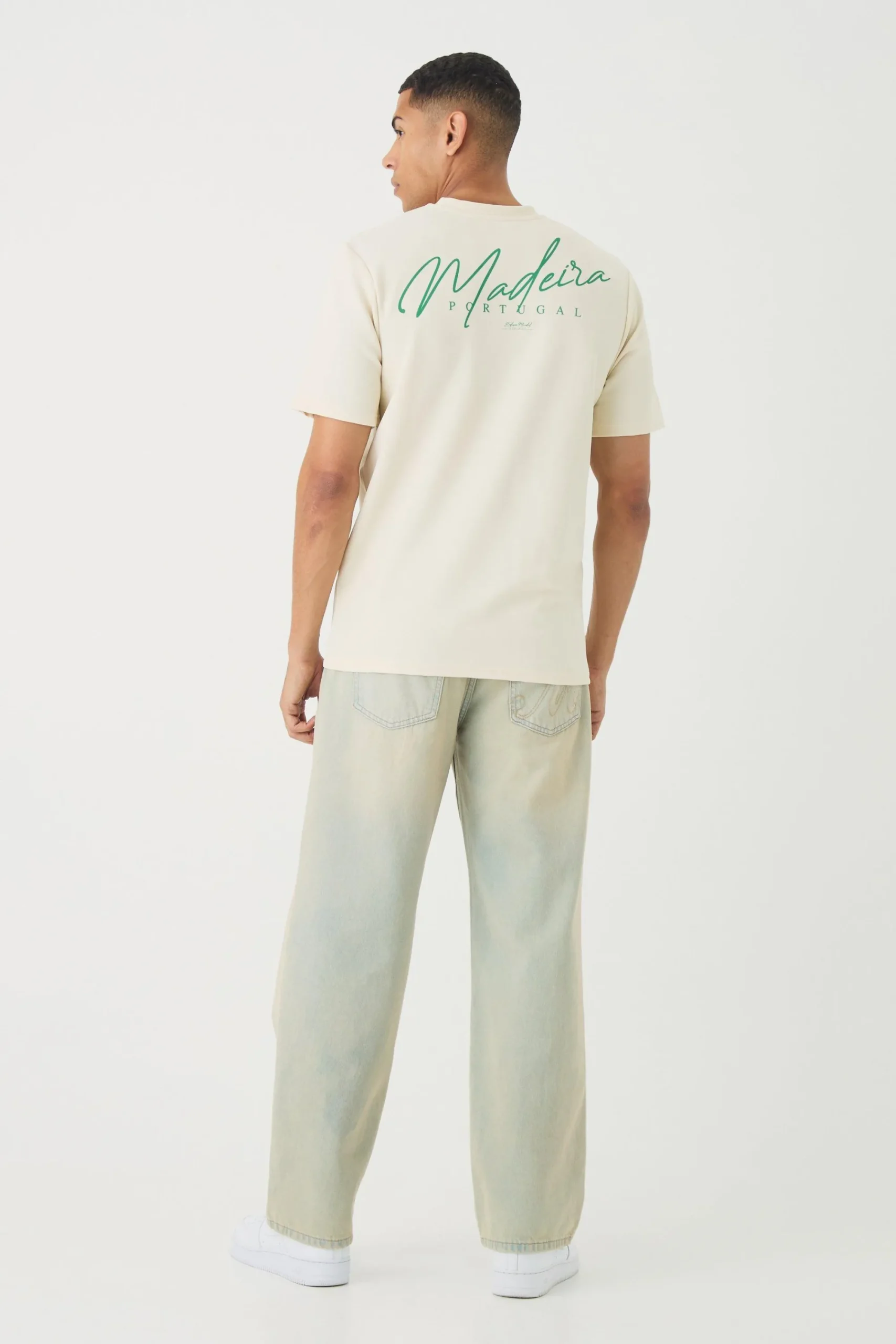 Regular Jersey Twill Maderia Print T-shirt | UK^boohooMAN Hot