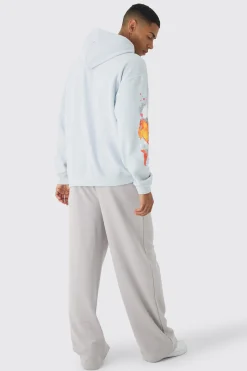 boohooMAN Regular Paint Splatter Washed Hoodie | UK| Hoodies & Sweatshirts