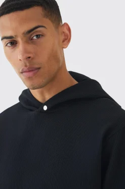 boohooMAN Regular Pleated Hoodie | UK| Hoodies & Sweatshirts