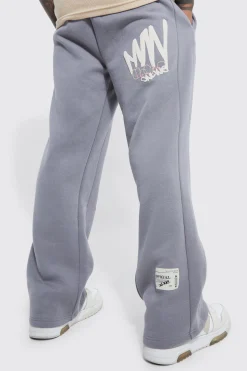 boohooMAN Regular Printed Gusset Jogger | UK| Trousers|Joggers