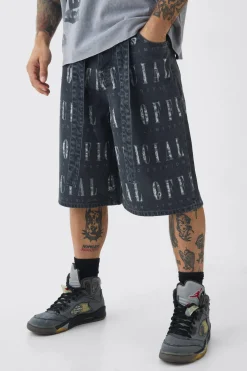 boohooMAN Regular Rigid Official Distressed Denim Jorts In | UK| Shorts