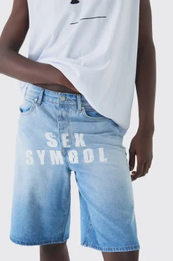 boohooMAN Regular Rigid Pride Printed Jorts | UK| Shorts