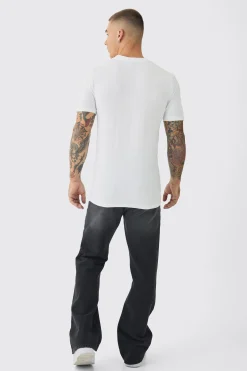 Regular USA Print T-Shirt | UK^boohooMAN Discount