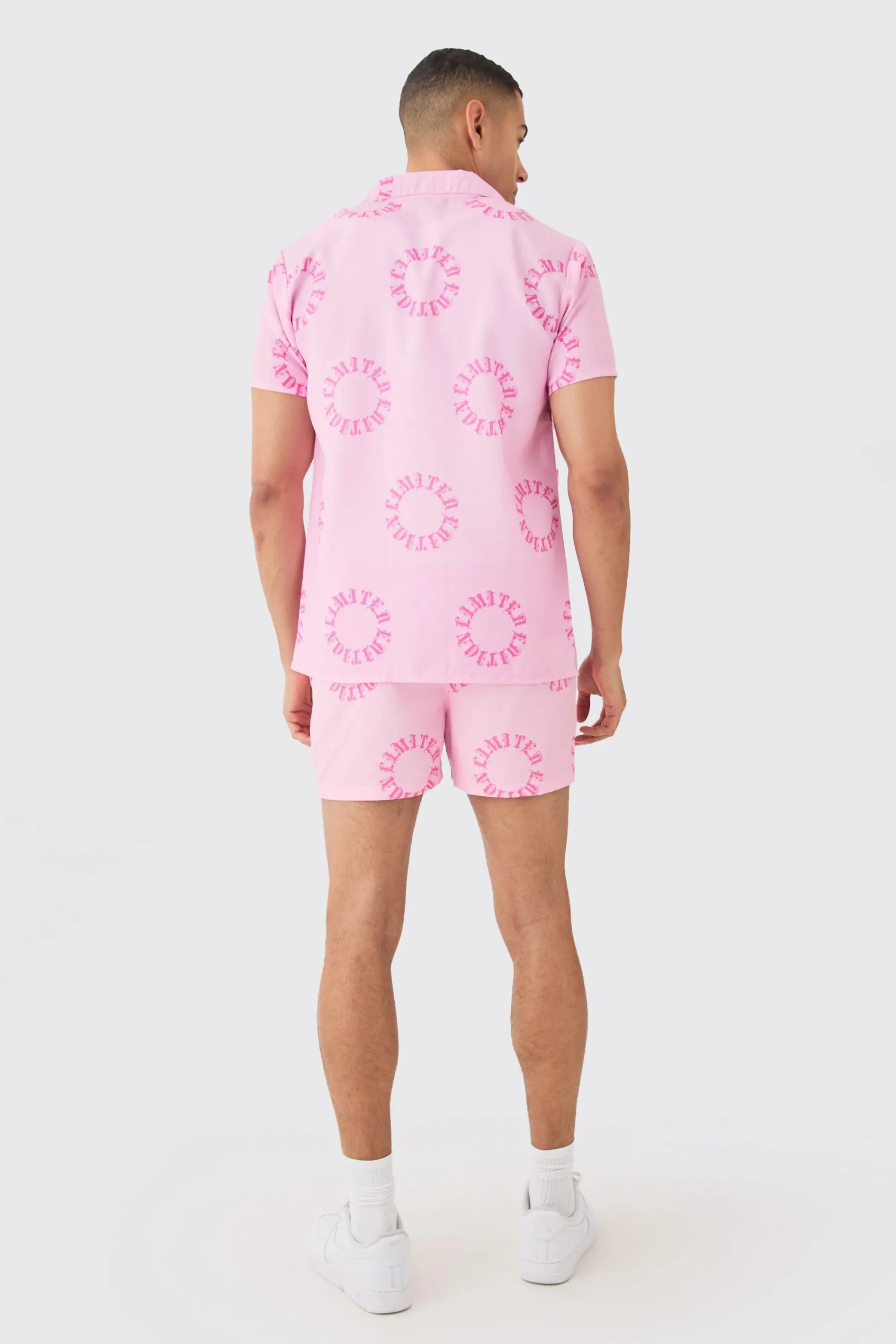 boohooMAN Regular Worldwide Shirt & Swim Short Set | UK| Sets & Co-Ords