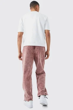 boohooMAN Relaxed Acid Wash Corduroy Trouser | UK| Trousers