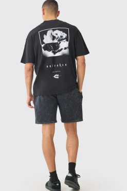 boohooMAN Relaxed Acid Wash Short | UK| Shorts