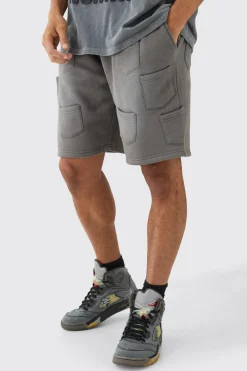 boohooMAN Relaxed All Over Pocket Spray Wash Shorts | UK| Shorts