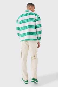 boohooMAN Relaxed Cargo Cord Trouser In | UK| Trousers|Cargos