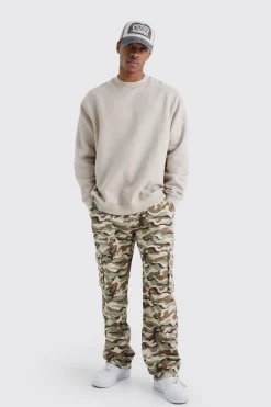 boohooMAN Relaxed Cargo Pocket Camo Trouser | UK| Trousers|Cargos