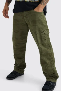 boohooMAN Relaxed Carpenter Camo Cargo Trouser | UK| Trousers