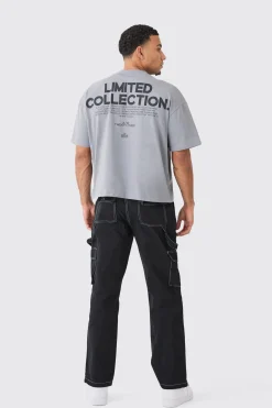 boohooMAN Relaxed Carpenter Zip Hem Contrast Stitch Trouser | UK| Trousers|Cargos