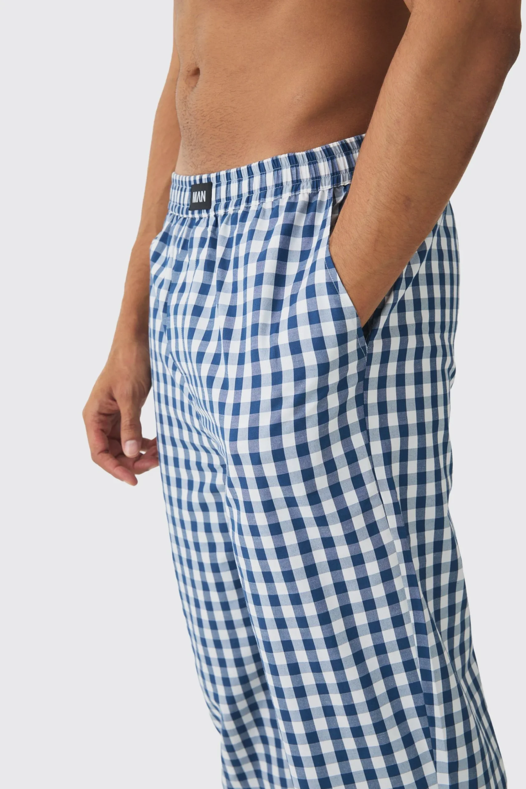 boohooMAN Relaxed Check Lounge Bottoms | UK| Loungewear|Trousers
