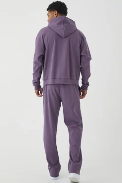 boohooMAN Relaxed Contrast Drawcord Heavy Ribbed Jogger | UK| Trousers|Joggers