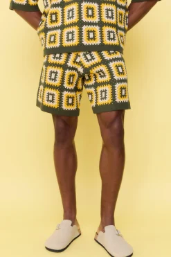 boohooMAN Relaxed Crochet Knit Short | UK| Shorts|Tracksuits
